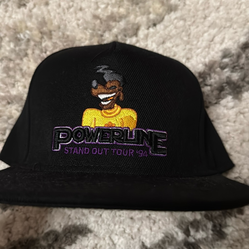 Disneys a goofy movie powerline snapback hat black